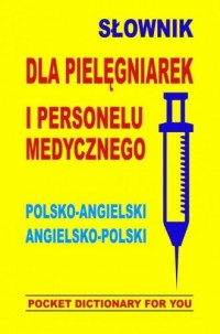 Słownik dla pielęgniarek i personelu - okładka podręcznika