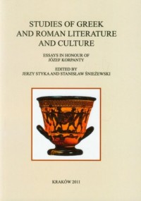 Studies of Greek and Roman literature - okładka książki