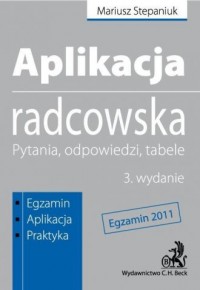 Aplikacja radcowska - okładka książki