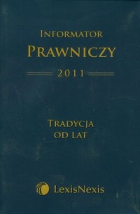 Informator Prawniczy 2011 - okładka książki