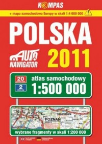 Polska 2011. Atlas samochodowy - okładka książki