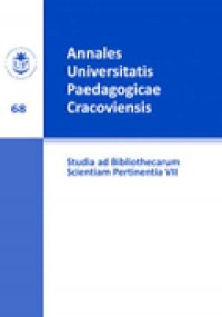 Studia ad Bibliothecarum Scientiam - okładka książki