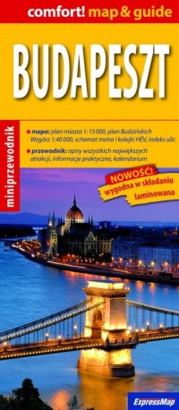 Budapeszt map & guide - okładka książki