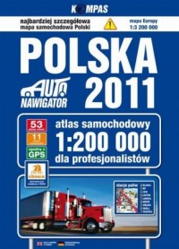 Polska 2011. Atlas samochodowy - okładka książki