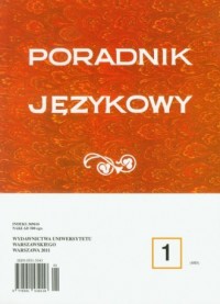 Poradnik językowy 1/2011 - okładka książki