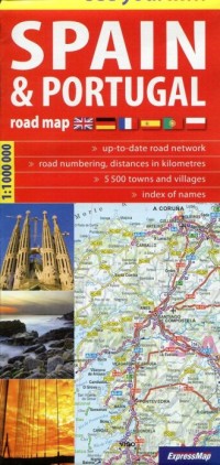 Spain&Portugal road map - okładka książki