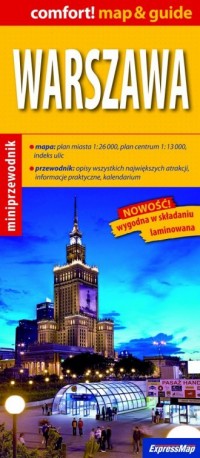 Warszawa map & guide - okładka książki
