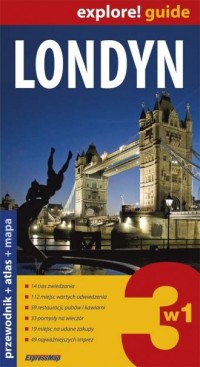 Londyn. Przewodnik 3 w 1 - okładka książki