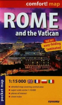 Rome and the Vatican pocked map - okładka książki