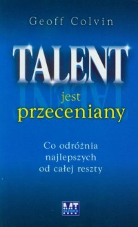 Talent jest przeceniany - okładka książki