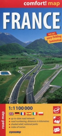 France road map 1:1 100 000 - okładka książki