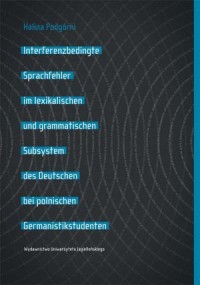 Interferenzbedingte Sprachfehler - okładka książki