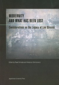 Modernity and What Has Been Lost - okładka książki