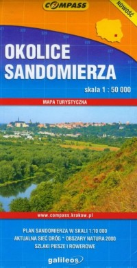 Okolice Sandomierza (mapa turystyczna) - okładka książki