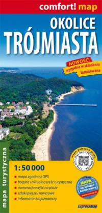 Okolice Trójmiasta (mapa turystyczna - okładka książki
