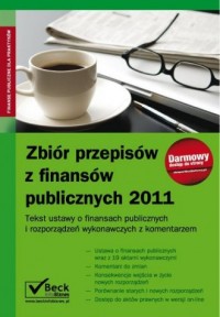 Zbiór przepisów z finansów publicznych - okładka książki
