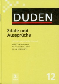 Duden 12. Zitate und Ausspruche - okładka książki