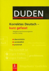 Duden. Korrektes Deutsch kurz gefasst - okładka książki