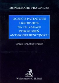 Licencje patentowe i know-how na - okładka książki