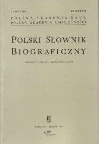 Polski Słownik Biograficzny nr - okładka książki