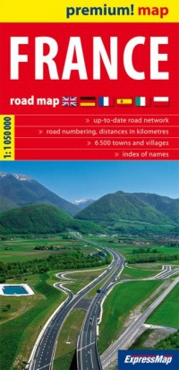 France road map 1:1 050 000 - okładka książki