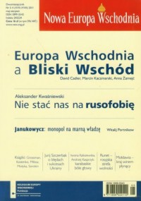Nowa Europa Wschodnia nr 3-4/2011 - okładka książki