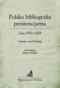 Polska bibliografia penitencjarna - okładka książki