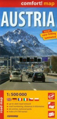 Austria. Road map (w skali 1:500 - okładka książki