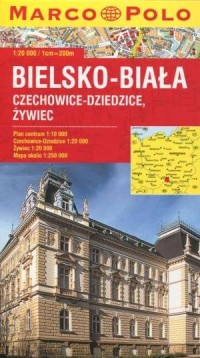 Bielsko-Biała. Plan miasta (skala - okładka książki
