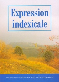 Expression indexicale - okładka książki