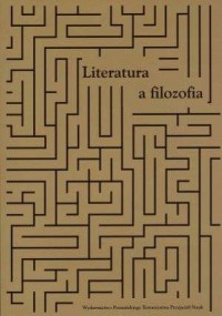 Literatura a filozofia - okładka książki