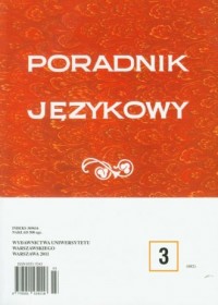 Poradnik językowy 3/2011 - okładka książki