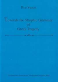 Towards the Strophic Grammar of - okładka książki