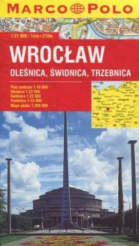 Wrocław. Plan miasta (w skali 1:21 - okładka książki