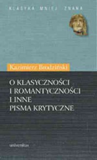 O klasyczności i romantyczności - okładka książki