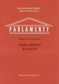 Parlament Kanady - okładka książki