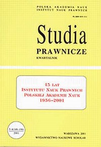 Studia prawnicze nr 3-4/2001. 45 - okładka książki