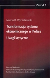 Transformacja systemu ekonomicznego - okładka książki