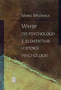 Wstęp do psychologii z elementami - okładka książki
