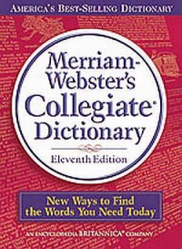Merriam-websters collegiate dictionary - okładka książki