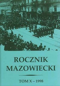 Rocznik Mazowiecki. Tom X. 1998 - okładka książki