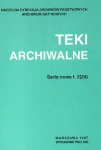 Teki Archiwalne. Tom 2(24) - okładka książki