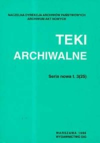 Teki Archiwalne. Tom 3(25) - okładka książki