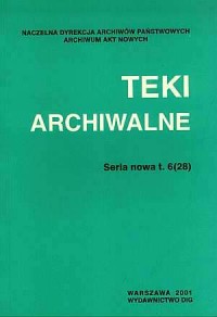 Teki Archiwalne. Tom 6(28) - okładka książki