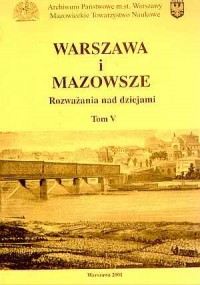 Warszawa i Mazowsze. Materiały - okładka książki