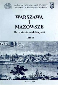 Warszawa i Mazowsze. Rozważania - okładka książki