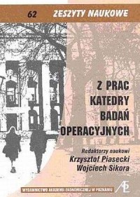 Z prac Katedry Badań Operacyjnych - okładka książki