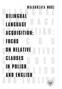 Bilingual Language Acquisition: - okładka książki