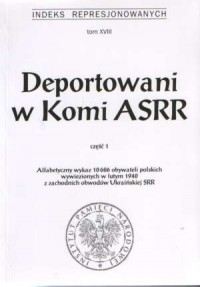 Indeks represjonowanych. Tom 18. - okładka książki