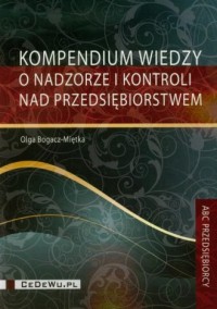 Kompendium wiedzy o nadzorze i - okładka książki